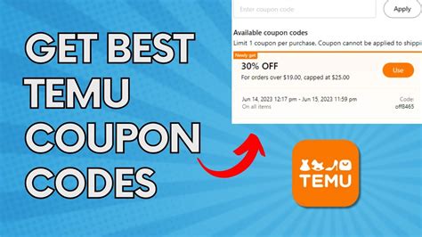 tmu coupon code|Cupom Desconto Temu 2024 